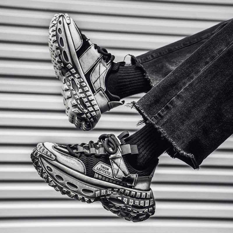 2026 New Thick Sole Height Increasing Trend Casual Sports Autumn Breathable High-quality Casual Versatile Men's Shoes