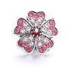 Кнопки-кнопки Clover LOVE Flower Crystal 20 мм из металла для браслета XH5145