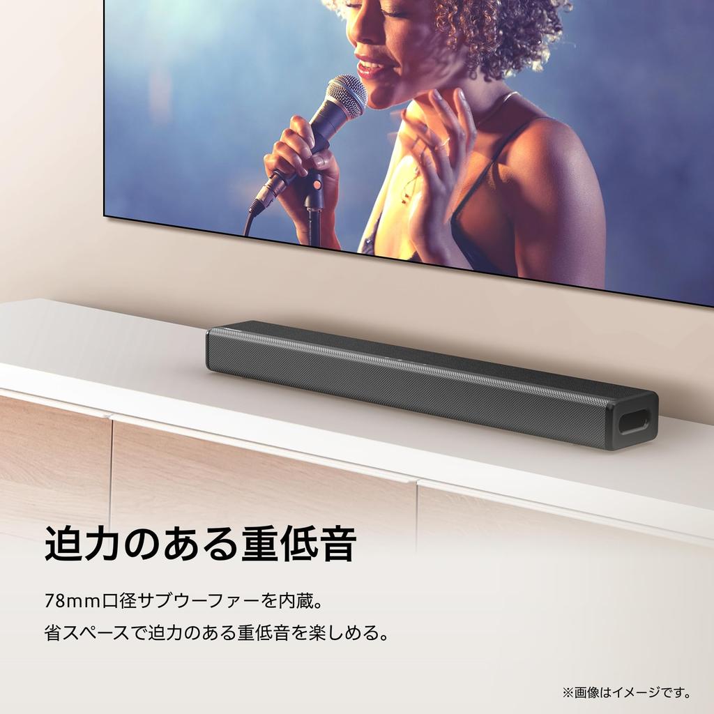Hisense HS214 2.1ch Soundbar Speaker with Built-in Subwoofer, Bluetooth, HDMI, and ARC Support, 2020 Model, Black