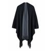 Women's Autumn/Winter Thick Knit Scarf Shawl - European/American Style Double-Sided Versatile Cape