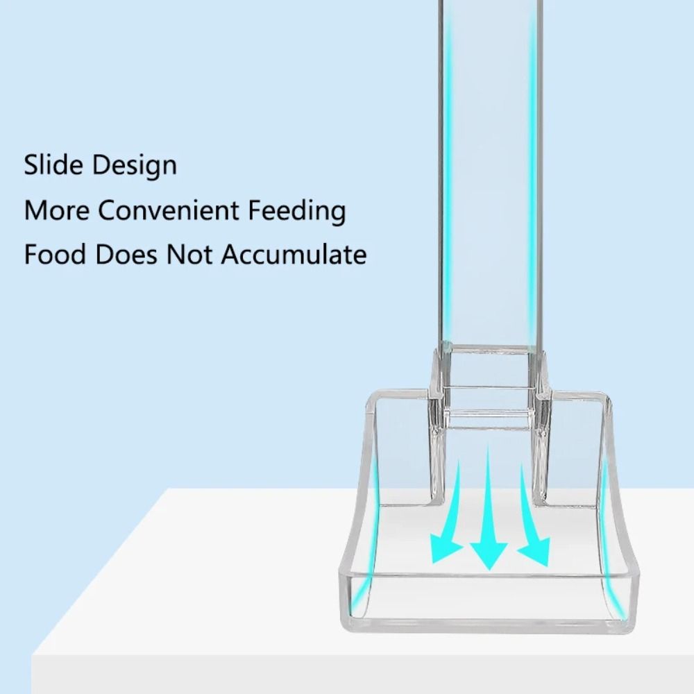 Transparent Fish Tank Food Dispenser Acrylic Feeder Bowl New Shrimp Feeding Dish