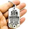 Vintage To My Son Keychain Stainless Steel To My Dad Keychain To My Daughter Keychain Christmas
