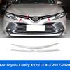 Для Toyota Camry XV70 LE XLE 2017 2018 Хромированная накладка на центральную решетку радиатора спереди Крышка капота спереди Аксессуары Стайлинг автомобиля