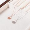 Ожерелье Love для женщин Ins Niche Design Light Luxury Gentle Heart Zircon Clavicle Chain