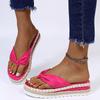 Летние большие платформенные классные шлепанцы 2021