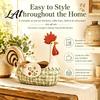 Vintage Rooster Decor Farmhouse Utensil Holder Resin Chicken Kitchen Counter Organizer Rustic Country Container Cooking Caddy Floral Hen