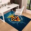 1PC CF Football Emblem Rug Game Carpet, Floor Mat for Bedroom Living Room Entryway Rug, Home Decor Idea Gift for Christmas birthday