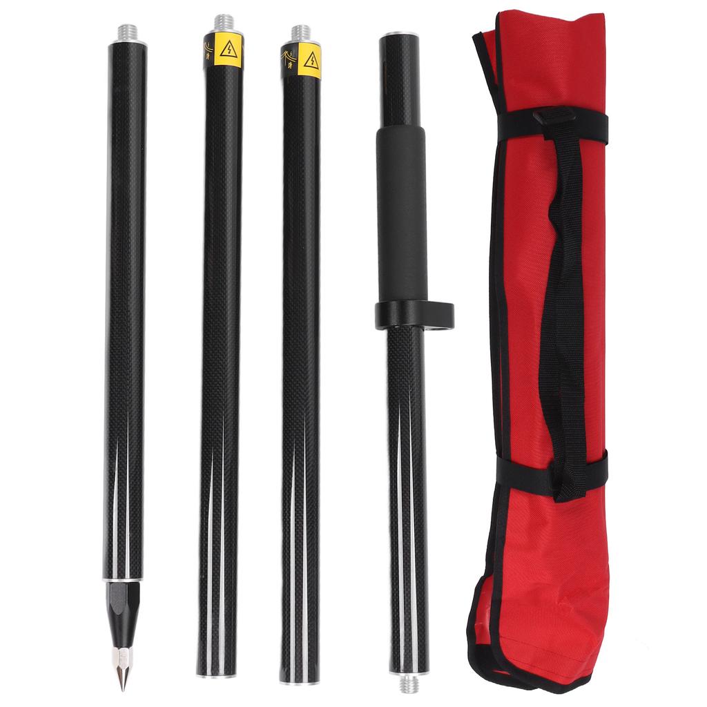 2 метра 4-секционная геодезическая веха RTK GPS из углеродного волокна геодезическая призматическая веха с пузырьковым уровнем 0 мм