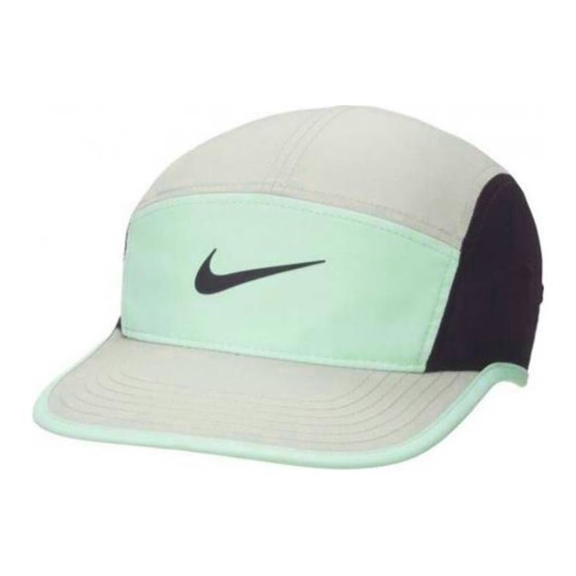 Nike Дизайн логотипа Полиэстеровая кепка с козырьком-утконосом Унисекс Шляпы Зеленая FB5624-012