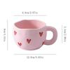 Romantic Milk Mug Adorable Heart Water Cup Breakfast Container Breakfast Cup  Office
