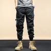 Мужские брюки-карго, модные брюки с несколькими карманами в стиле хип-хоп, модная уличная одежда, однотонные спортивные штаны, мужские рабочие тактические спортивные брюки