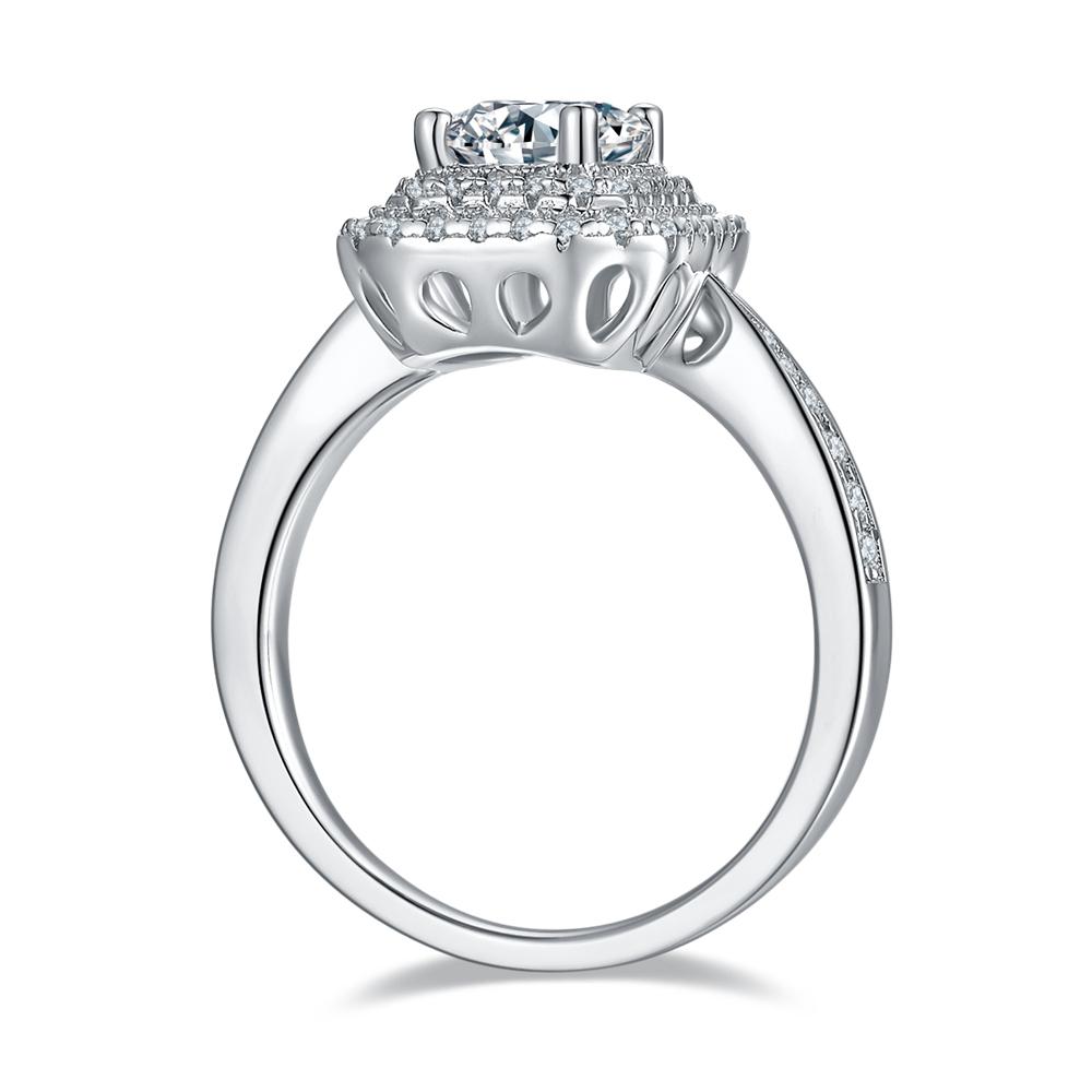 Модное кольцо прямоугольной огранки 5*8 мм Vvs1 D Цвет настоящий муассанит с бриллиантом из стерлингового серебра 925 пробы кольцо для женщин подарок на годовщину