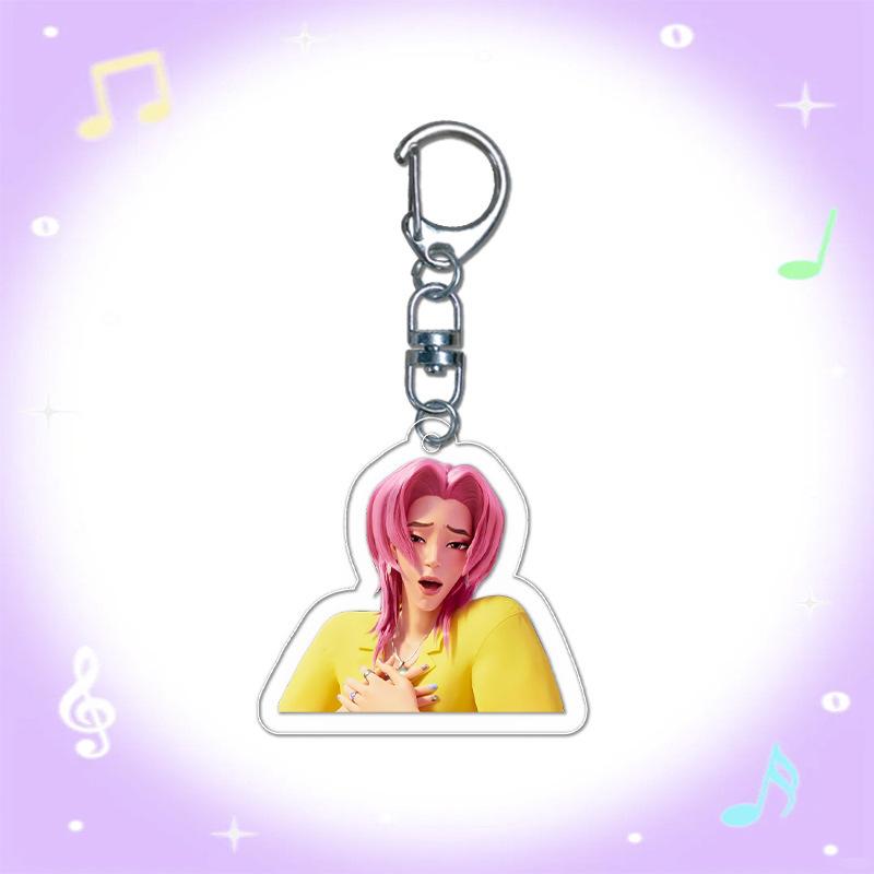 Cartoon Animation Movie Transparent Acrylic Pendant KPOP Girl Group Schoolbag Accessories Exquisite Gift Pendant