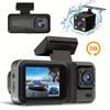 New 1080P Car Driving Recorder 3 Cameras 3-channel Car DVR Black Box Night Vision Video Recorder Hidden Recorder Rear View Camera
