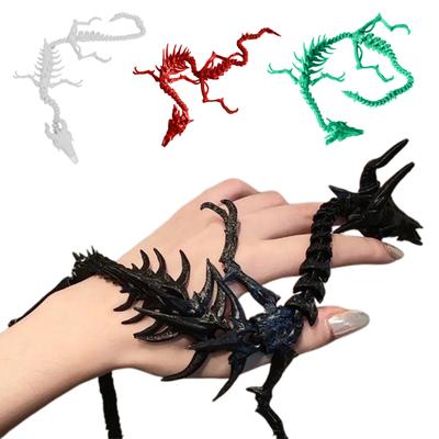 Украшение из кости дракона 3D-печать Подвижные суставы Игрушечное существо Фигурка Машина Дом