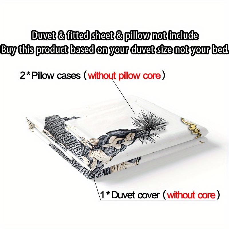 Комплект пододеяльника с рождественской темой гномов, 3 предмета, модная 3D цифровая печать с наволочками, 1 * одеяло + 2 * наволочки