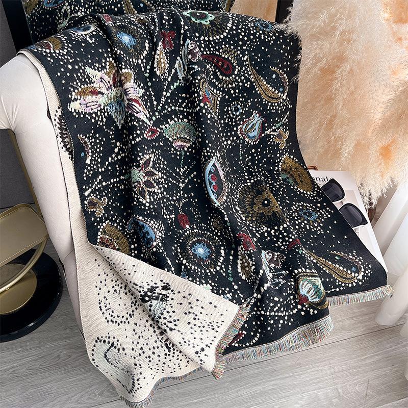 Women Winter Warm Scarf Soft Solid Color Shawl Wrap Outdoor Neck Scarves