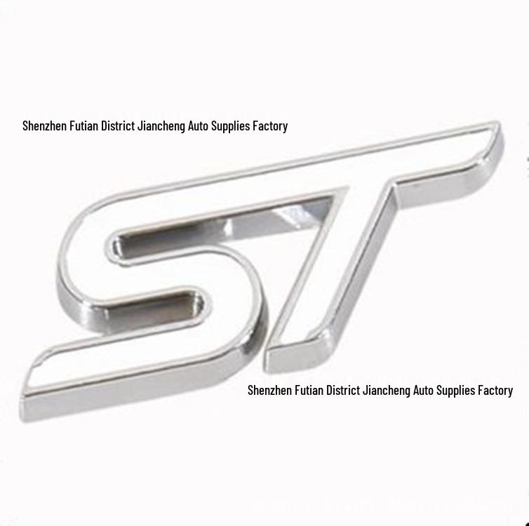 Значок ST Логотип автомобиля Наклейка Металлическая эмблема для модификации New Fiesta Victory