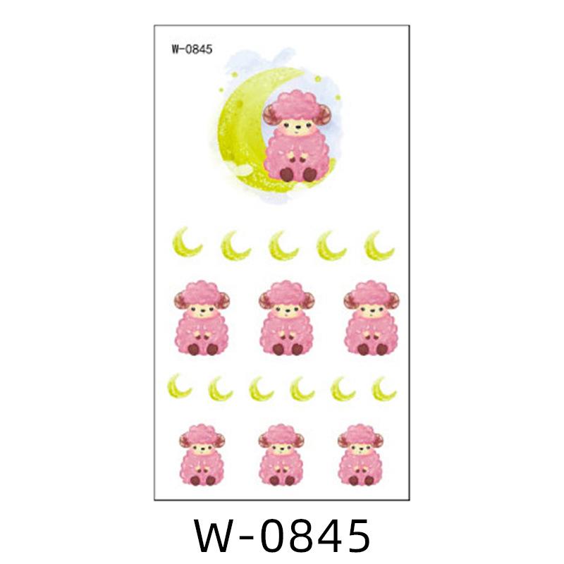 Мультяшная тату-наклейка водостойкая радужная цветная личность милая тату-наклейка детская временная татуировка