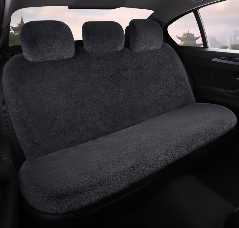 Универсальная плюшевая подушка на автомобильное сиденье: Толстый, Теплый Зимний Чехол из Кроличьего Меха