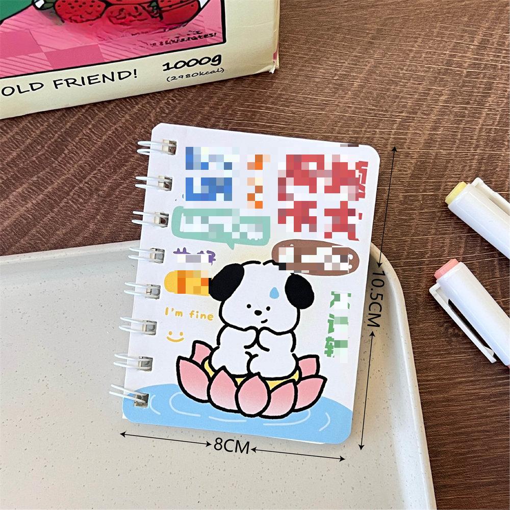 1 шт. японский милый мультяшный щенок мини-блокнот с отрывными листами студенческий портативный карманный журнал-переплет книга-планировщик блокнот детский подарок