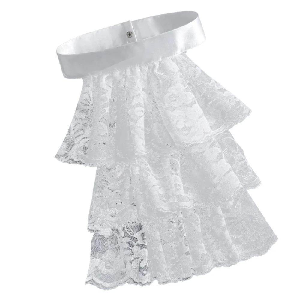 Vintage Elizabethan Neck Ruff Detachable Ruffled Collar Renaissance Collar Cosplay