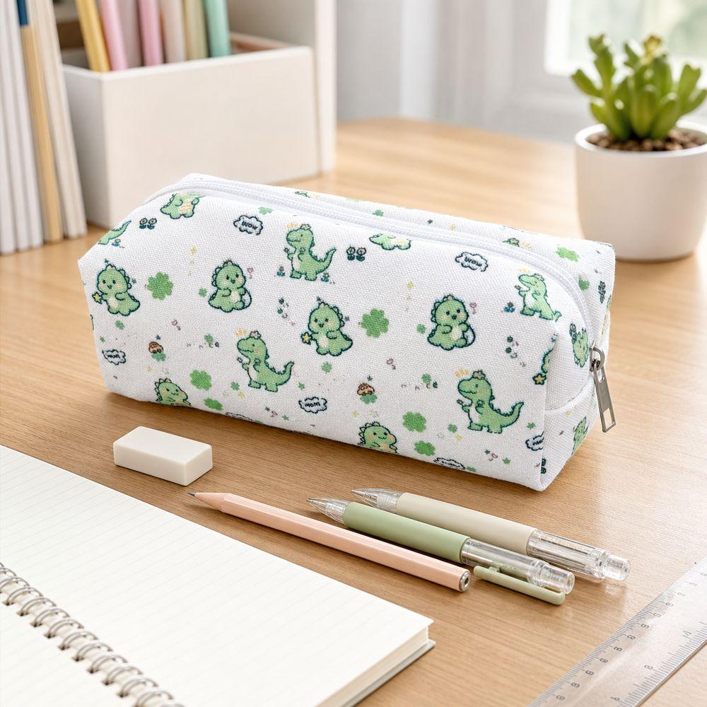Dinosaur Pattern Dinosaur Pencil Case Large Capacity Stationery Organizer  School Supplies