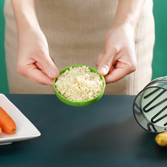 Чеснокотница с острым лезвием, многофункциональная ручная вращающаяся мельница для измельчения лука, измельчитель чеснока, кухонный гаджет