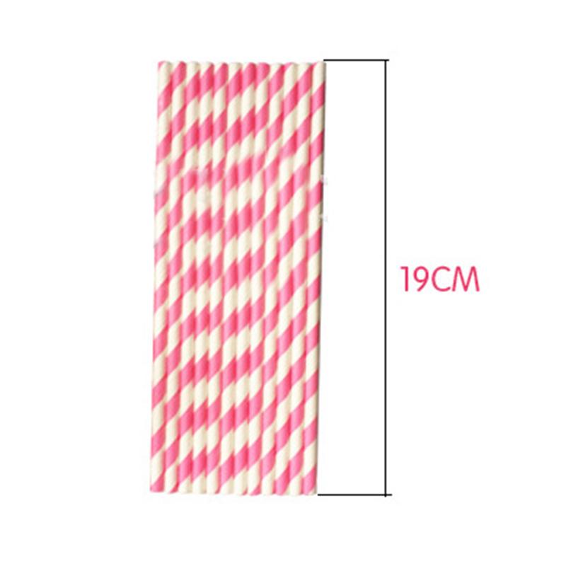 25 шт./компл., бумажные соломинки для украшения вечеринки, разноцветные трубочки для питья на день рождения, свадьбу