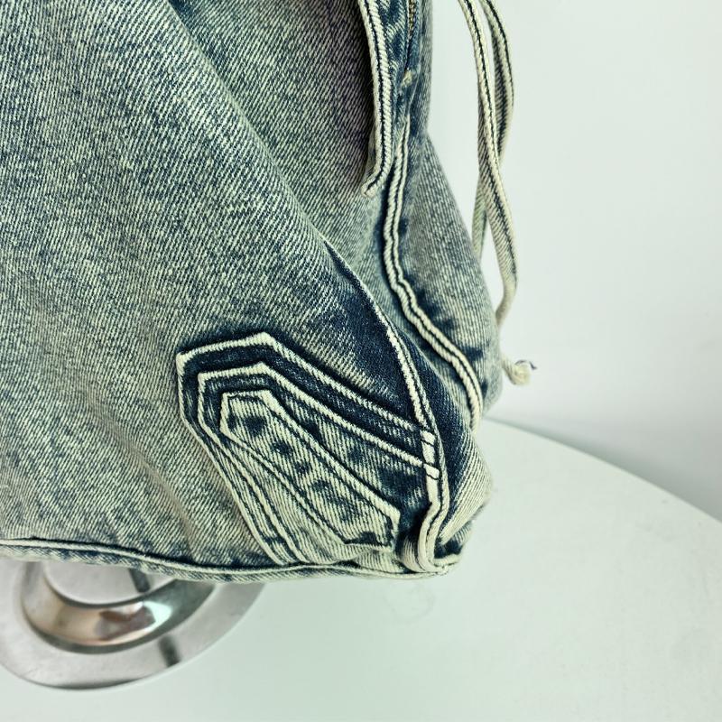 Denim Tote Bags for Women Luxury Designer Large Capacity Shoulder Crossbody Bags Trending City Bags and Purses Bucket Bag