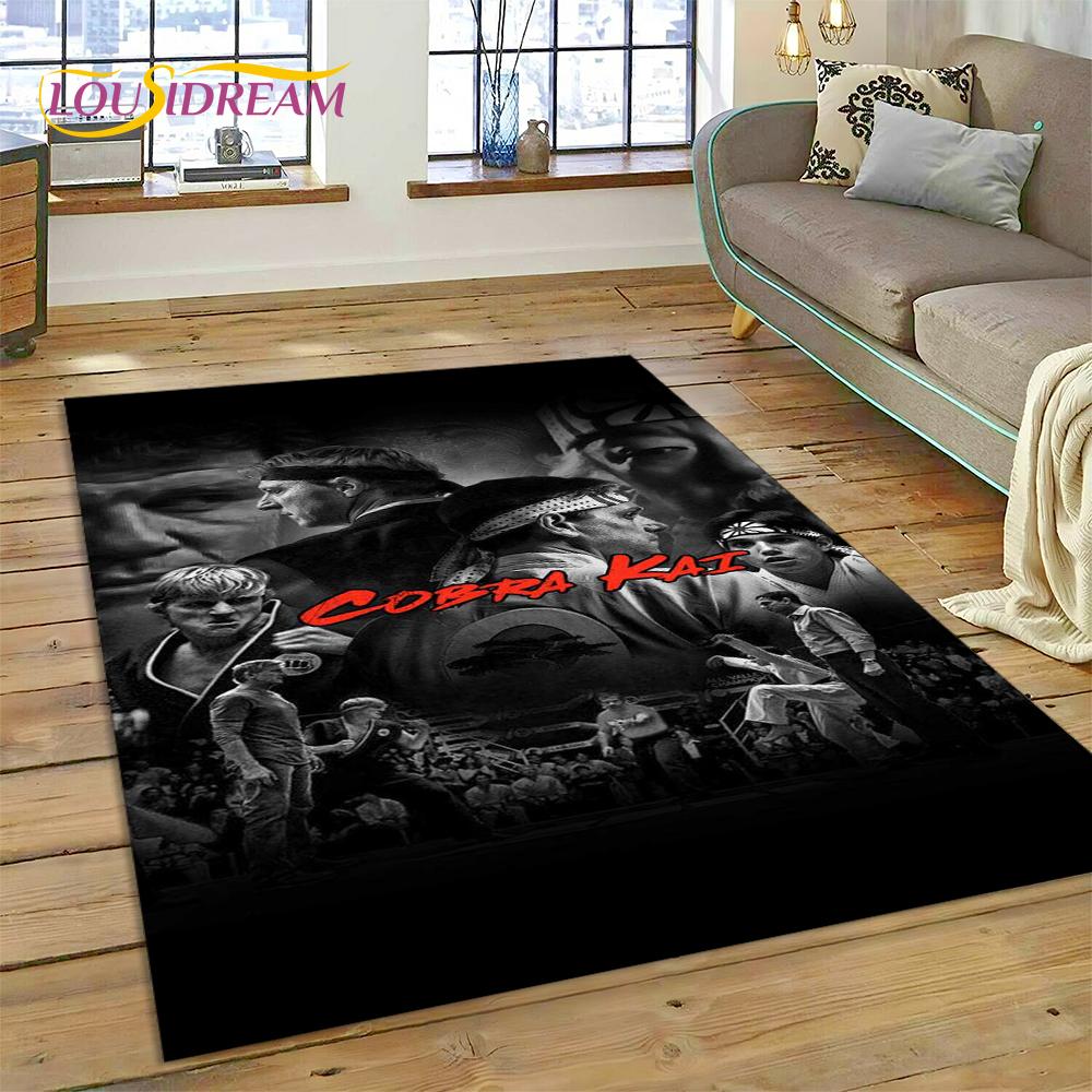 3D Ковер Cobra Kai Classics TV Аманда Карате для Гостиной Спальни, Нескользящий Коврик-Декор для Дивана, Придверный Коврик