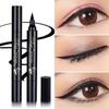 Подводка для глаз с двойной головкой, водонепроницаемая, устойчивая к поту, ее нелегко размазать. Треугольная жидкая подводка для глаз. Новичок, лежачий макияж с ручкой шелкопряда. Студенческий макияж.
