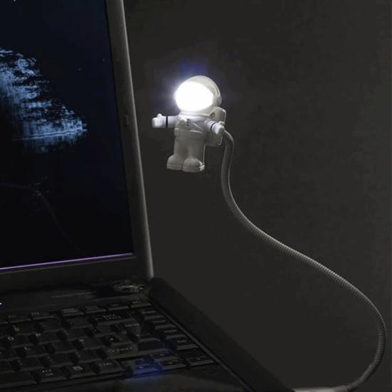 Творческий перезаряжаемый космонавт светодиодный USB-лампа ночной декор спальня инструмент