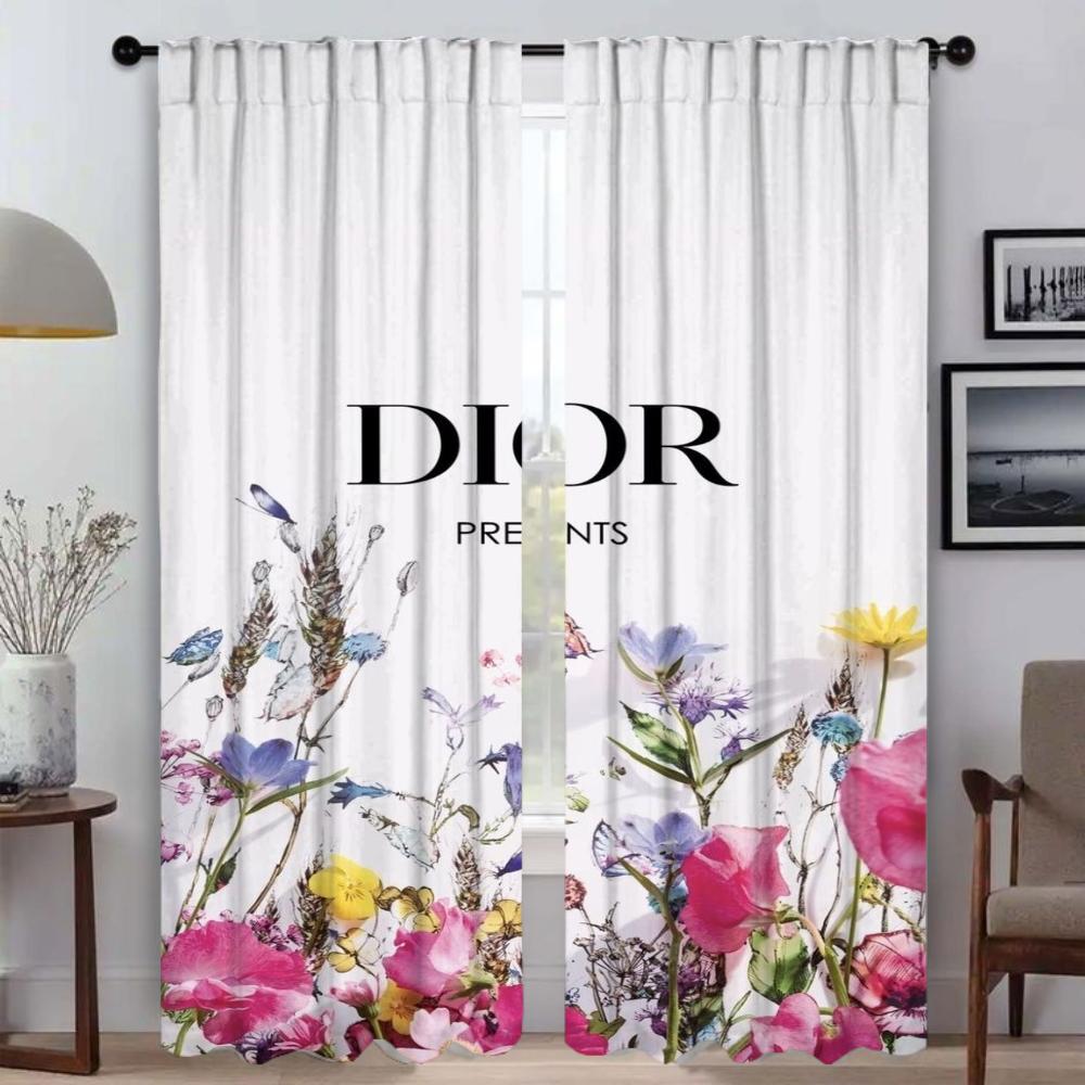 Домашний интерьер Шторы для камеры Цветочные затемняющие шторы для комнаты 2 Панельные жалюзи Разделение Хэллоуин Украшения Гостиная Кухня