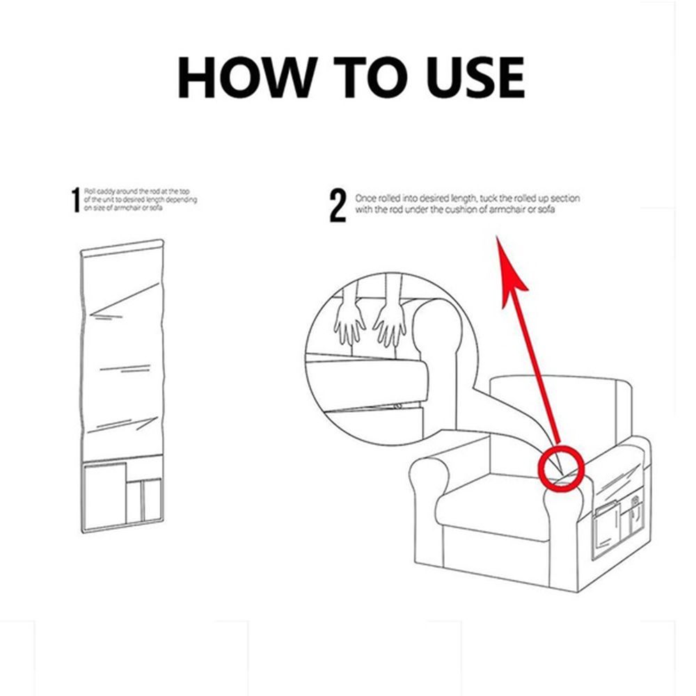 Couch Remote Control Holder Bedside Storage Organizer Sofa Storage Bag Hanging Bags Storage Pockets