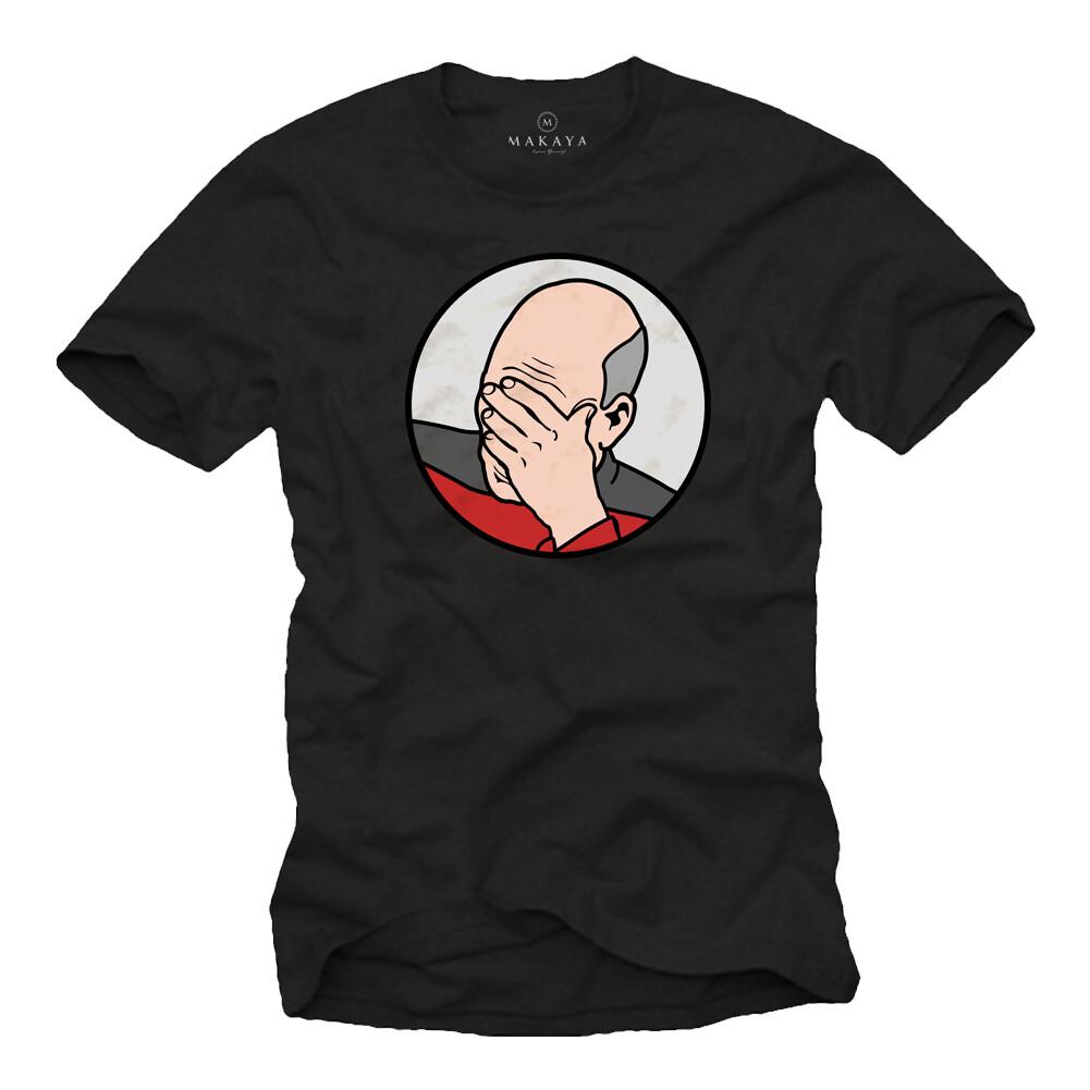 Captain Picard Epic Star Fail T-Shirt Mens Trek Meme The Wars Enterprise Nerd-