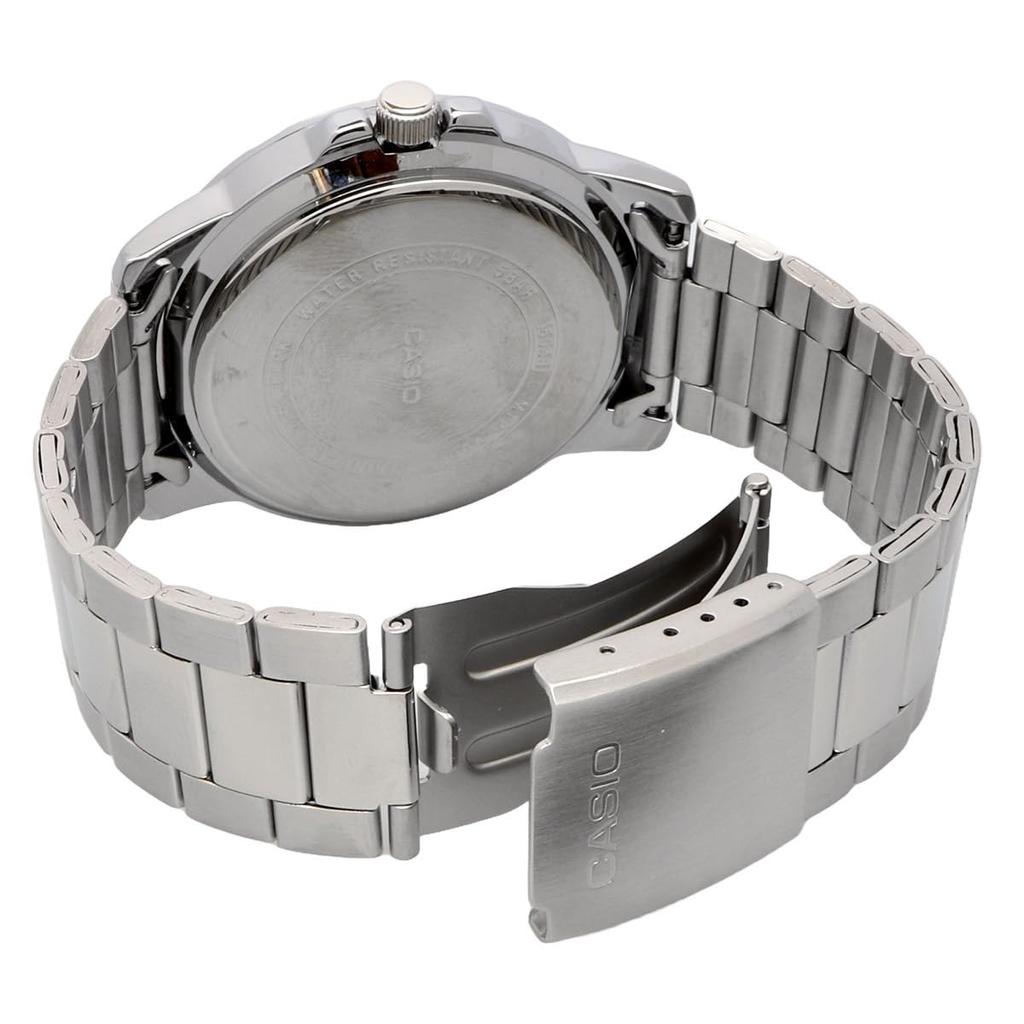 Casio Standard Analog Quartz Men's Watch MTP-VD01D-1EV with Metal Band, Black, International Model [Parallel Import]