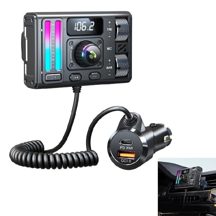 Bluetooth-совместимый FM-передатчик Handsfree Автомобильный Радио Модулятор MP3 Плеер С PD20W USB Быстрой Зарядкой
