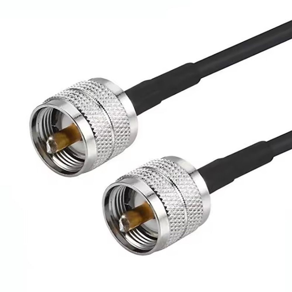 30cm/50cm/1m UHF Male to Male Connector Brass Copper RF Coaxial Pigtail Jumper Adapter