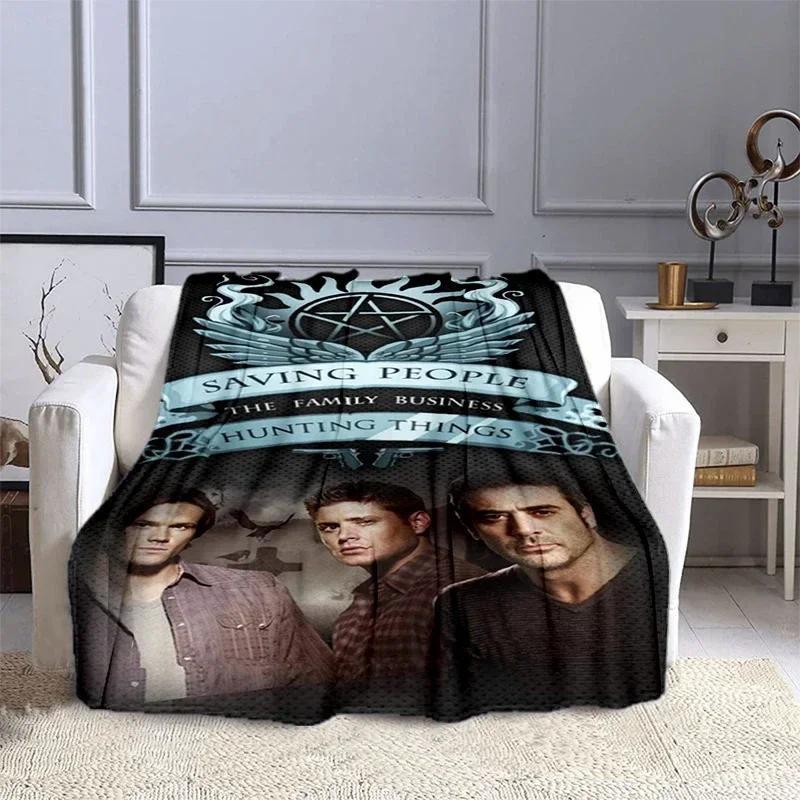 Movie Supernatural - Evil Power Printed Blanket, Fashion Warm Flange Blanket, Picnic Blanket, Bed Blanket, Birthday Gift