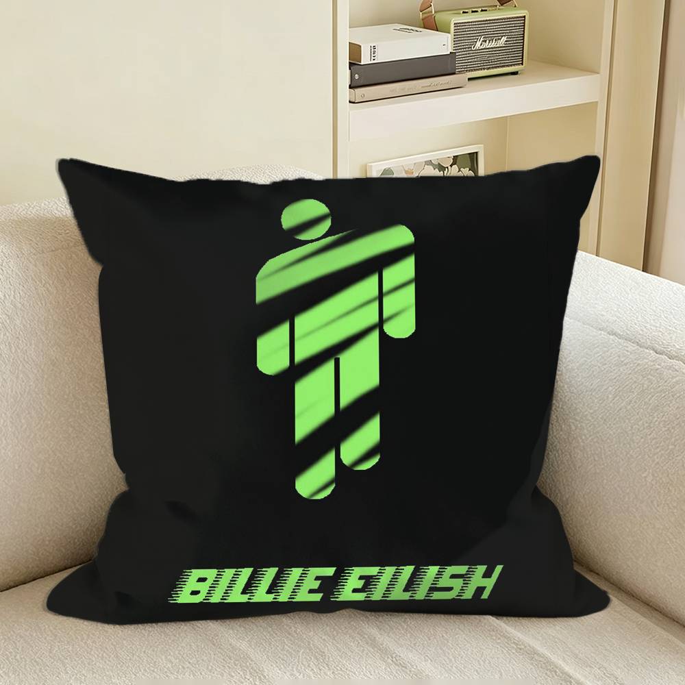 Album CoverS BBillieS EEilish Patten Square Sofa Pillow Cover Solid Color Living Room Home Decor Cushion Case