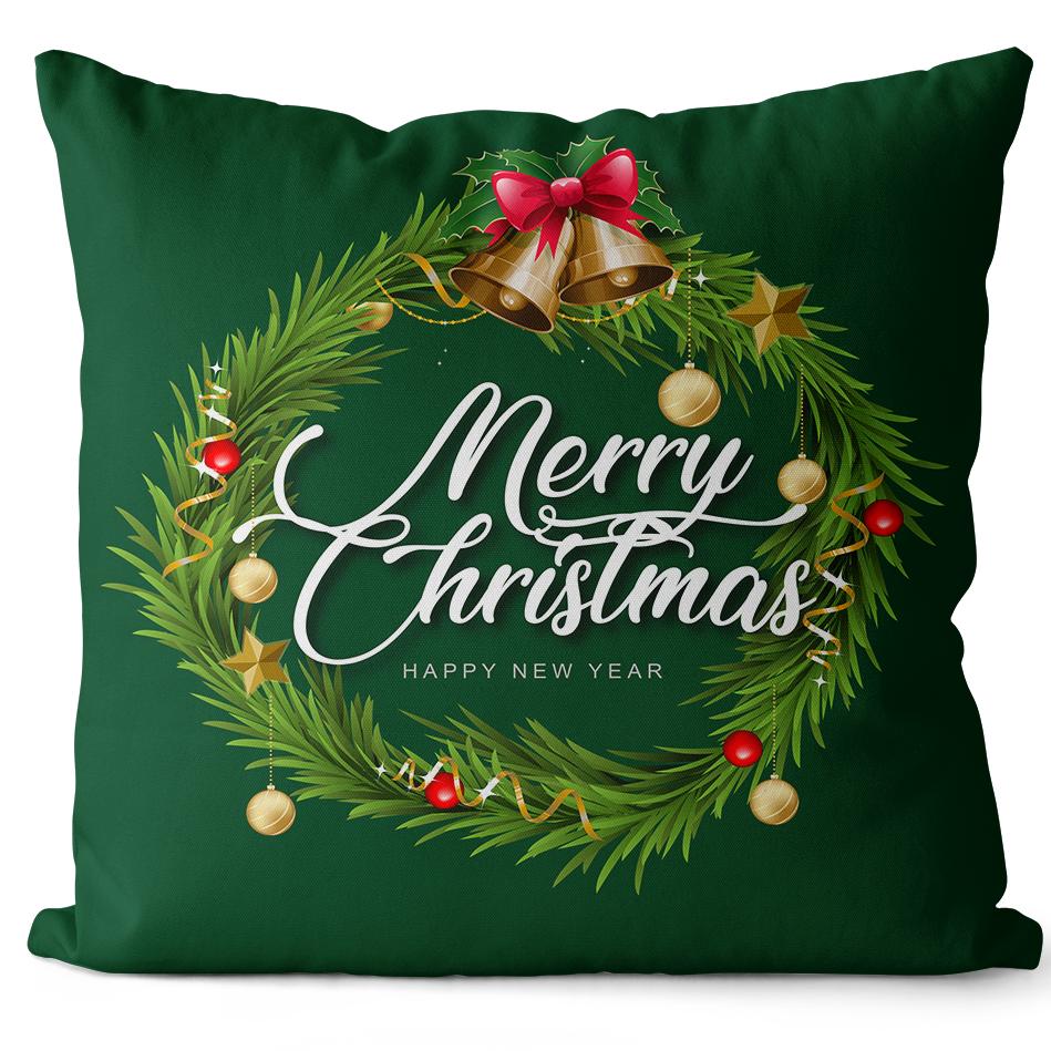 Christmas Day Pillowcase, Living Room Sofa Cushion Cover, Bedroom Bed, Car Pillow Cover, Home Decoration