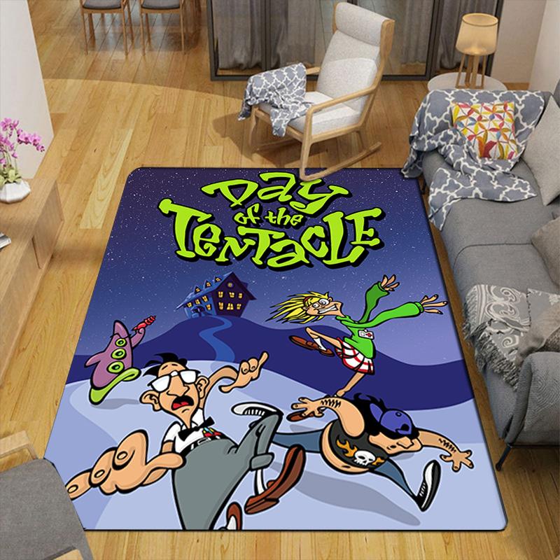 Day of the Tentacle Rug Floor Mat for Living Room or Bedroom Soft and Comfortable Carpet a Gift for Birthday and Holiday.DFF0925016