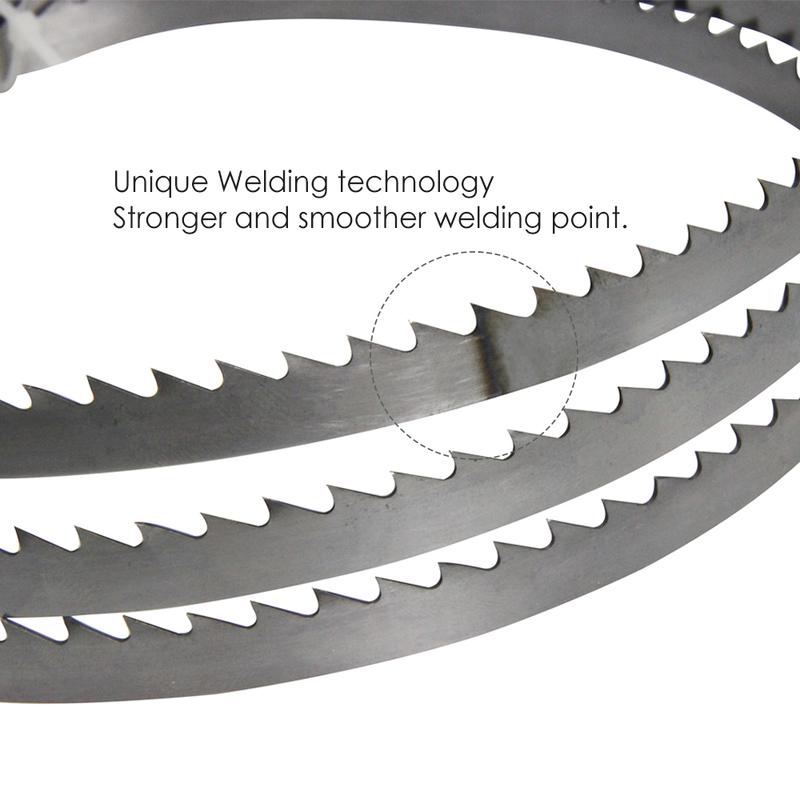 TASP 2pcs 1400mm Band Saw Blade 1400x6.35x0.35mm Woodworking Bandsaw Tools for 8'' Draper Scheppach Einhell TH-SB200 TPI 6 10 15