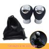For Mazda 6 M6 2002-2007 Chrome Styling Gear Shift Knob Lever Shifter Pen Gaiter Boot Dustproof Cover