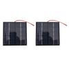 2PCS 1.2W 5V Small Solar Panel DIY Polysilicon with Electronic Wire for Phone Tablet Camera