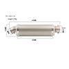 Universal 51mm motorcycle exhaust Jicun muffler motorcycle exhaust belt, suitable for Yamaha PCX125 FZ1N Z900 CBR500R R6 R25 R3