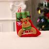 Christmas Stockings Pendant Gift Bag Party Decor Snowman Reindeer Socks Christmas Tree Decorations