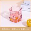 Pink Butterfly Irregular High Beauty Transparent Crystal Glass Cup Cold Drink Cup Twist Cup Household Juice Whiskey Glass