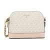 MK Jet Set Charm Сумка через плечо с монограммой, винтажное покрытие из канвы и кожаной отделкой, большая женская, 32T1GT9C3B-VANL/SFTPINK